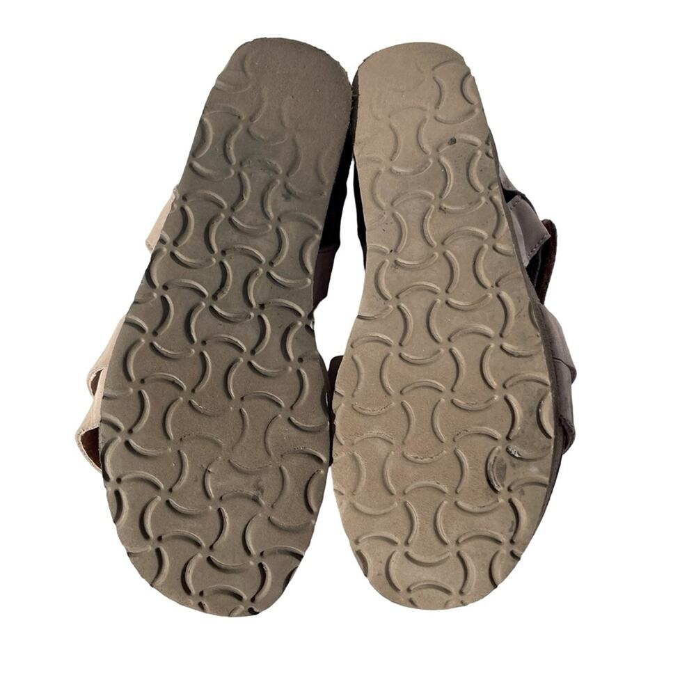 Naot Kayla Sandals Tan Suede Leather Cork Footbed Womens Size 7 / 37 - Picture 7 of 9